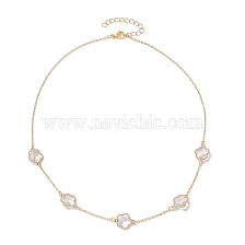 Brass Cable Chains Necklace, Flower Necklaces