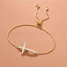 Casual Cross Alloy Inlay Zircon Women'S Bracelets