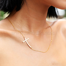 Stainless Steel Cross Pendant Necklace for Men and Women