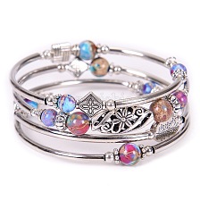 Bohemian Multi-Layered Emperor Stone Wrap Bracelet Women's Jewelry