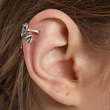 Cute Silver Frog Ear Clip Creative Design Christmas Halloween Accessory