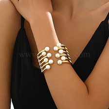 Elegant Vintage Casual Chic Gold Plated Bracelet for Women.