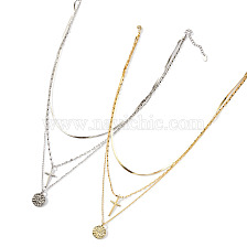 925 Sterling Silver 3 Layer Necklaces