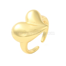 Brass Open Cuff Rings, Heart