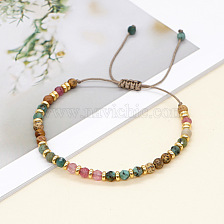 Christmas Party Card Mixed Semi-Precious Gemstone Bracelet Direct Sale