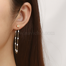 Stylish Stainless Steel Tassel Earrings for Women's Daily Wear