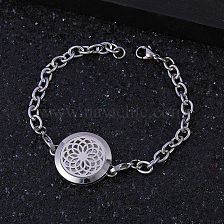 Stainless Steel Hollow Flower Bracelet, European and American Fashion Matching Bracelet