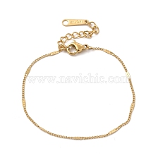 Ion Plating(IP) 304 Stainless Steel Oval Link Chain Bracelet for Women