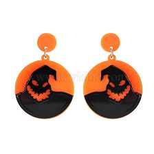 Ghost Spider Skeleton Bat Acrylic Halloween Earrings Wholesale Jewelry 