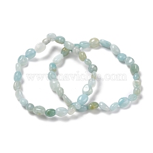 Natural Gemstone Beaded Stretch Bracelets, Tumbled Stone, Nuggets