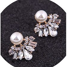 Fashion Jewelry Korean Fashion Sweet OL Wild Bright Gem Earrings